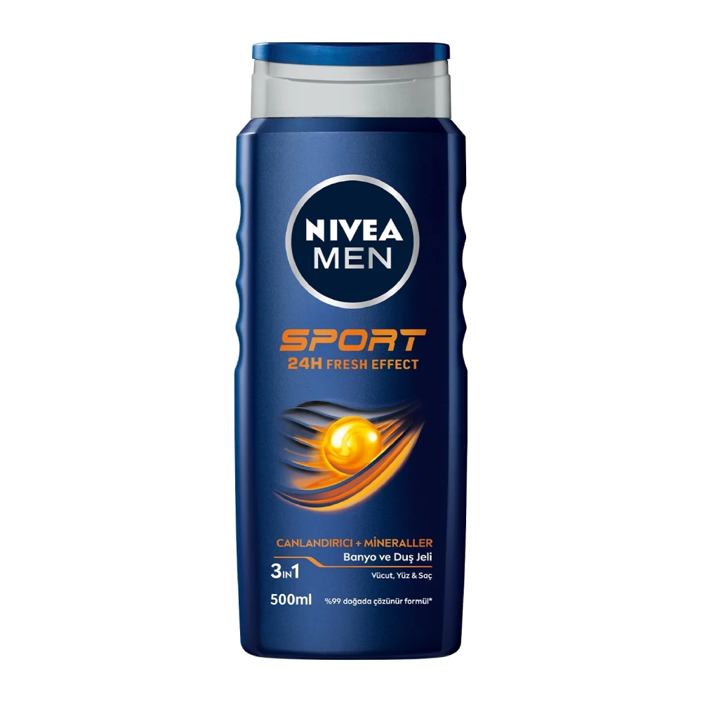 شامپو سر و بدن مردانه نیوآ Nivea مدل Sport حاوی عصاره لیمو حجم 500 میل