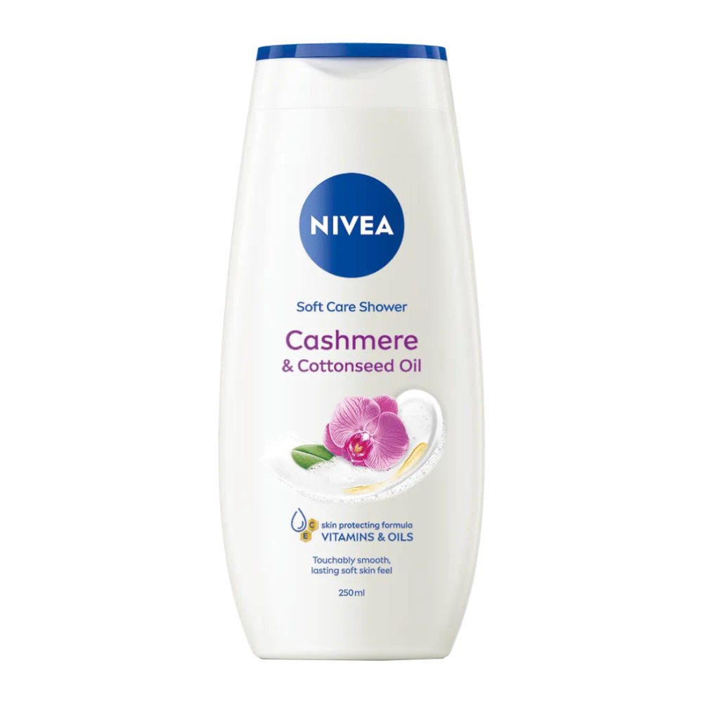 شامپو بدن نیوآ Nivea مدل Cashmere And Cottonseed Oil رایحه ارکیده حجم 250 میل