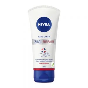 کرم دست نیوآ Nivea مدل 3in1 Repair ترمیم کننده پوست دست حجم 75 میل