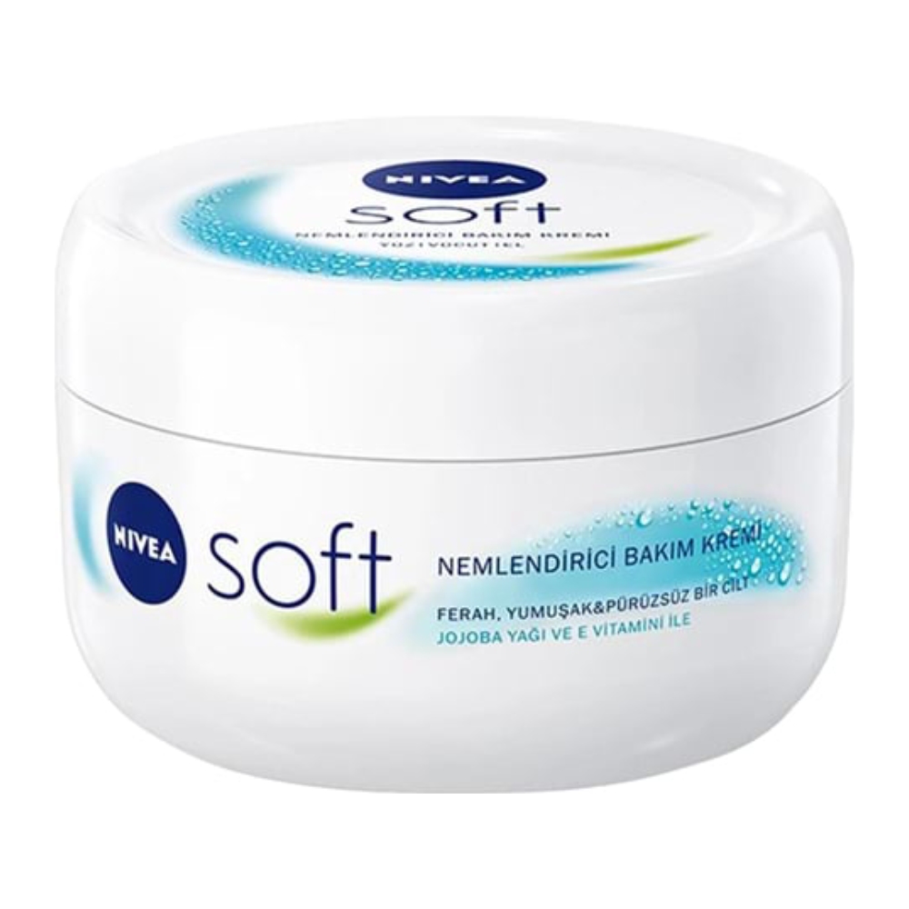 کرم مرطوب کننده دست و بدن نیوآ Nivea مدل Soft آبرسان قوی حجم 200 میل