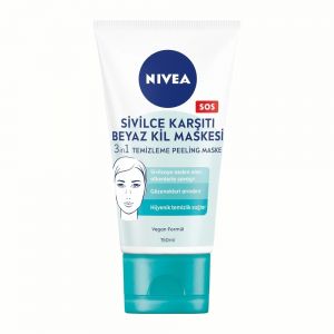 ماسک صورت ضد جوش نیوآ Nivea مدل White Clay حاوی خاک رس سفید حجم 150 میل