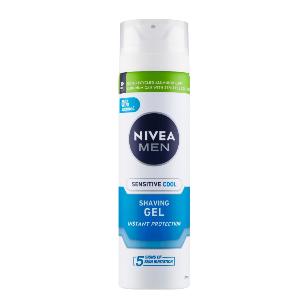 ژل اصلاح صورت نیوآ Nivea مدل Sensitive Cool مناسب پوست حساس حجم 200 میل