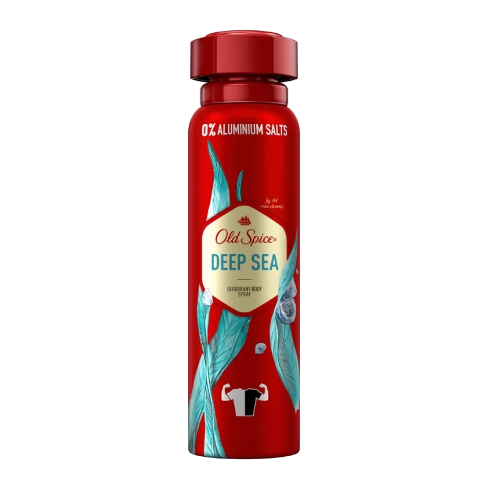 اسپری ضد تعریق Old Spice مدل Deep Sea رایحه ملایم دریایی حجم 150 میل