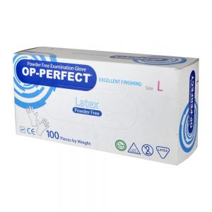 دستکش یکبار مصرف Op-Perfect مدل Excellent Finishing سایز بزرگ بسته 100 عددی