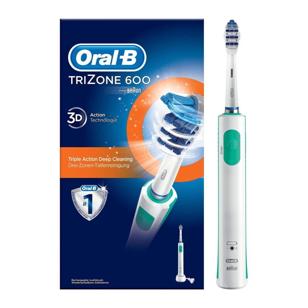 مسواک برقی اورال بی Oral-B مدل TriZone 600 سری قابل تعویض بسته 1 عددی