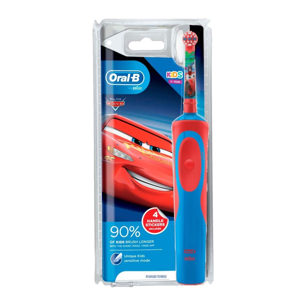 مسواک برقی کودک اورال بی Oral-B طرح Cars مناسب کودکان سه سال به بالا بسته 1 عددی