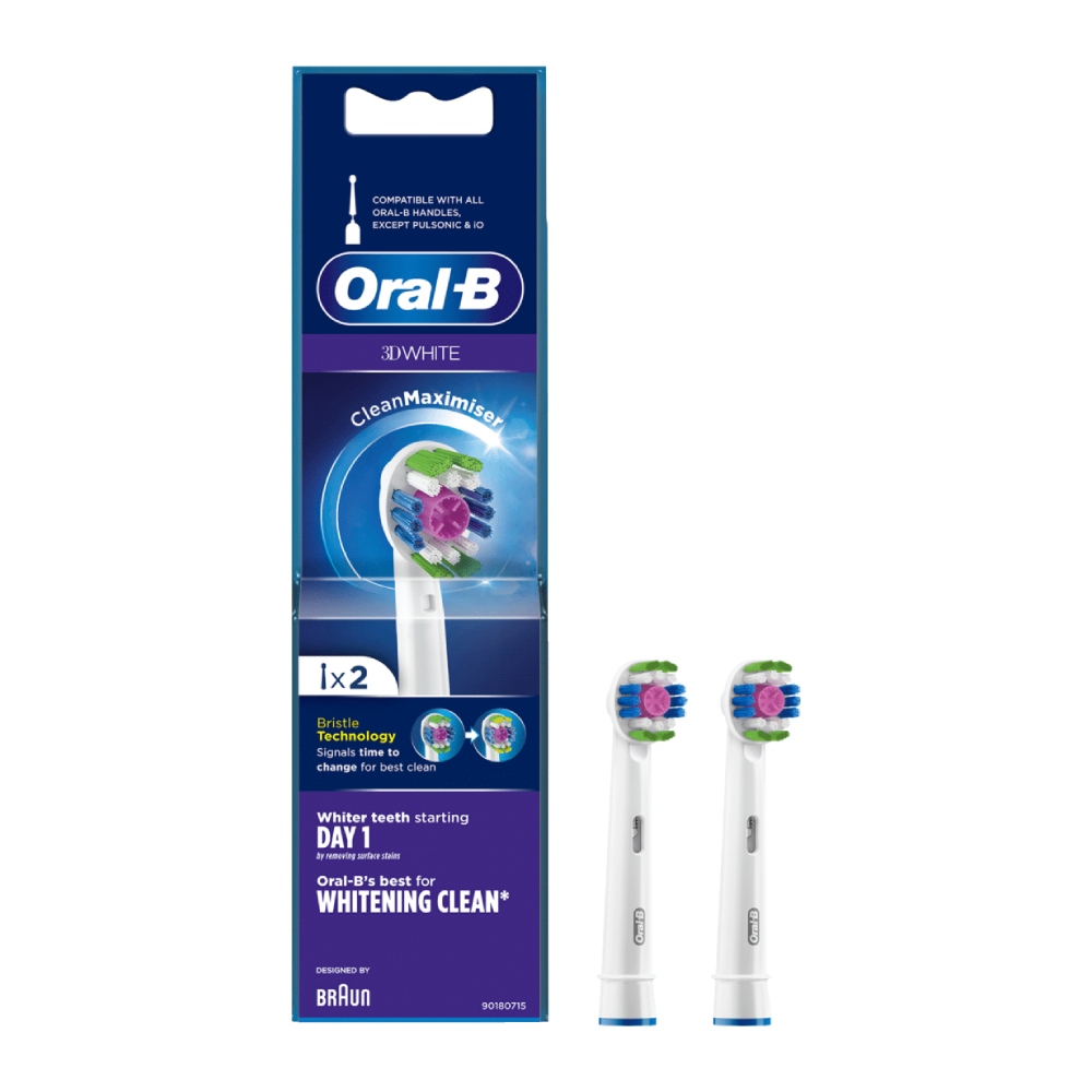 سری یدکی مسواک برقی اورال بی Oral-B مدل Clean Maximiser بسته 2 عددی