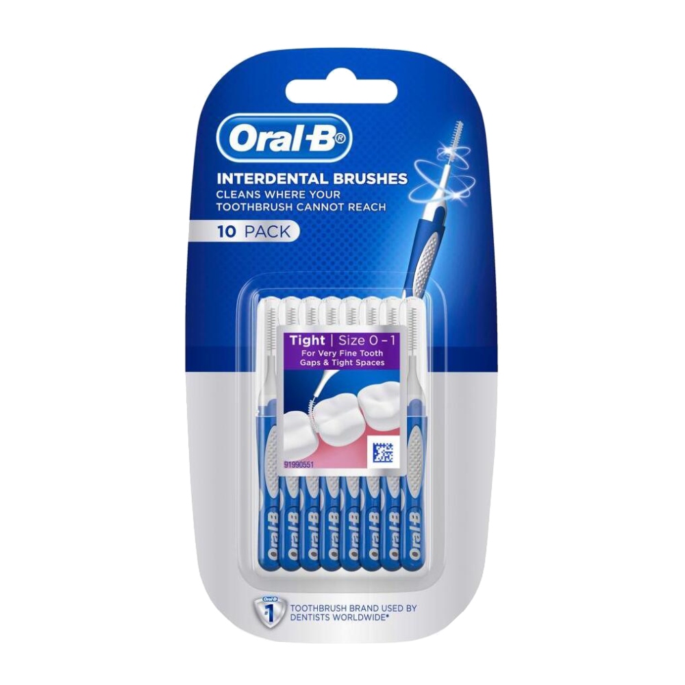 مسواک بین دندانی اورال بی Oral-B مدل Tight سایز 0 تا 1 بسته 10 عددی