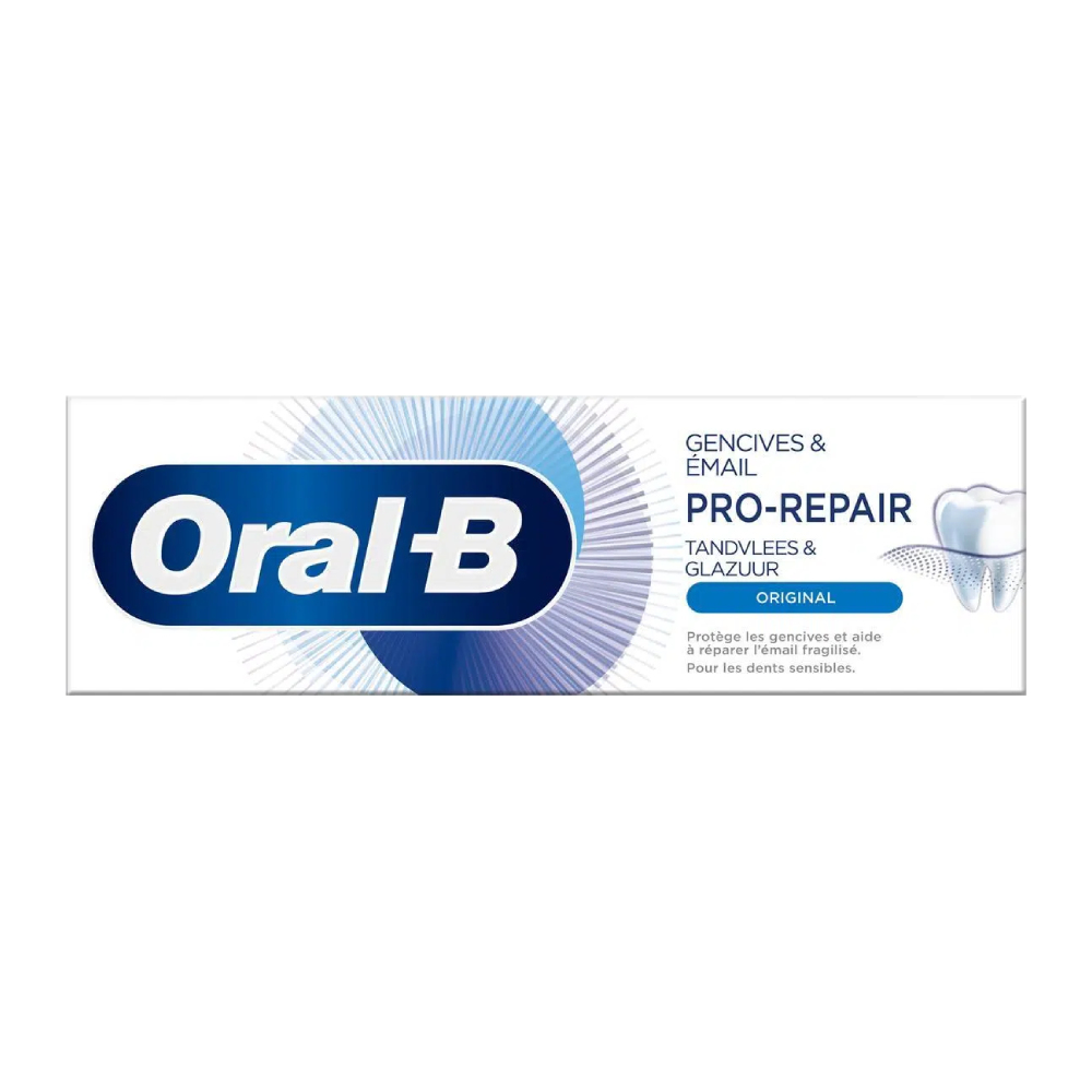 خمیر دندان اورال بی Oral-B مدل Pro Repair ترمیم کننده لثه و مینای دندان حجم 75 میل