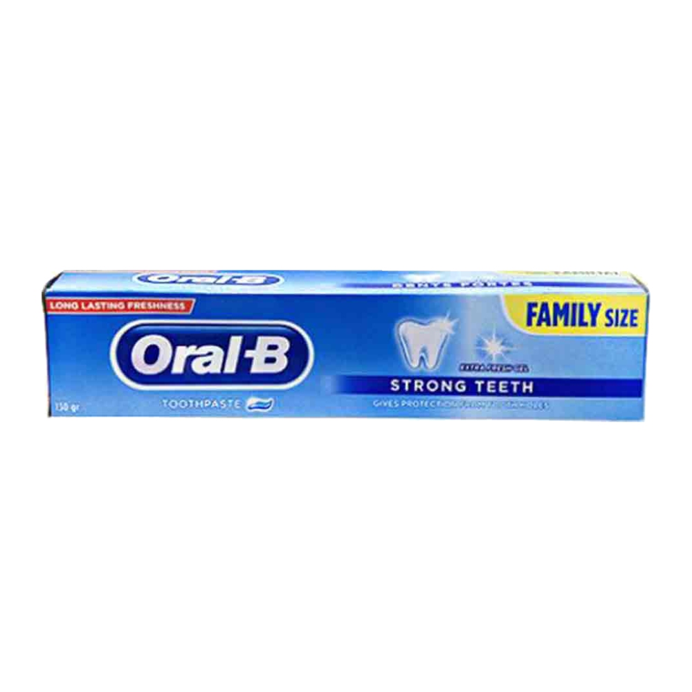 خمیر دندان اورال بی Oral-B سری Strong Teeth مدل Extra Fresh وزن 140 گرم