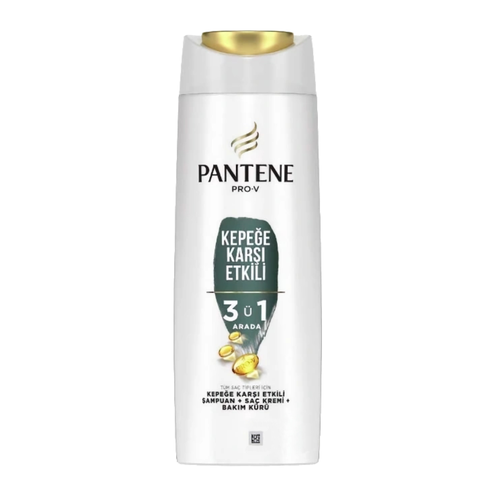 شامپو مو سه در یک پنتین Pantene مدل Kepege Karsi Etkili ضد شوره حجم 350 میل