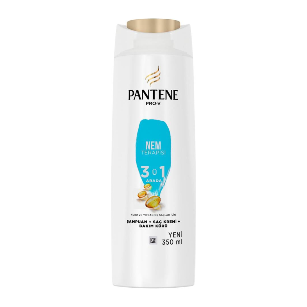 شامپو مو سه در یک پنتین Pantene مدل Nem Terapisi آبرسان حجم 350 میل