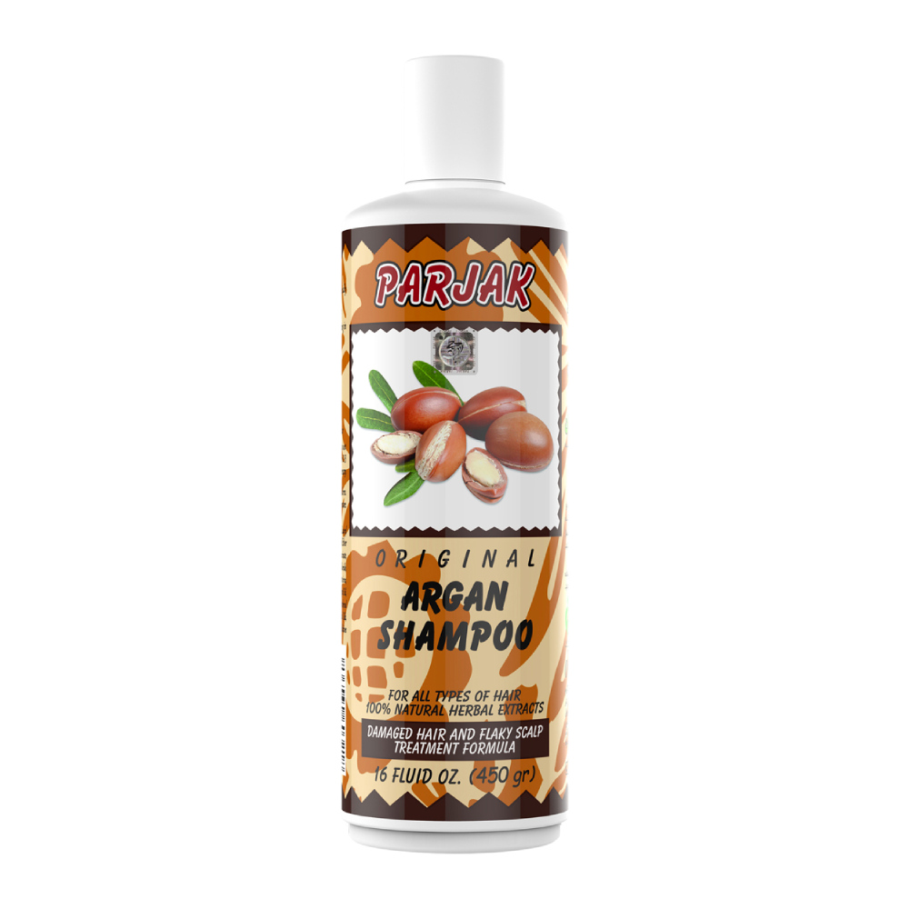 شامپو موی سر پرژک Parjak مدل Argan حاوی روغن آرگان وزن 450 گرم