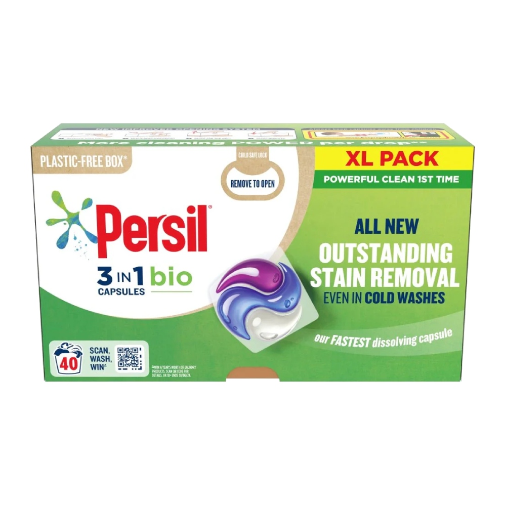 قرص ماشین لباسشویی پرسیل Persil مدل 3In1 Bio محافظت از البسه بسته 40 عددی