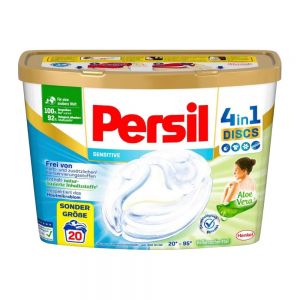 قرص ماشین لباسشویی پرسیل Persil مدل Sensitive Disk بدون ایجاد حساسیت بسته 20 عددی