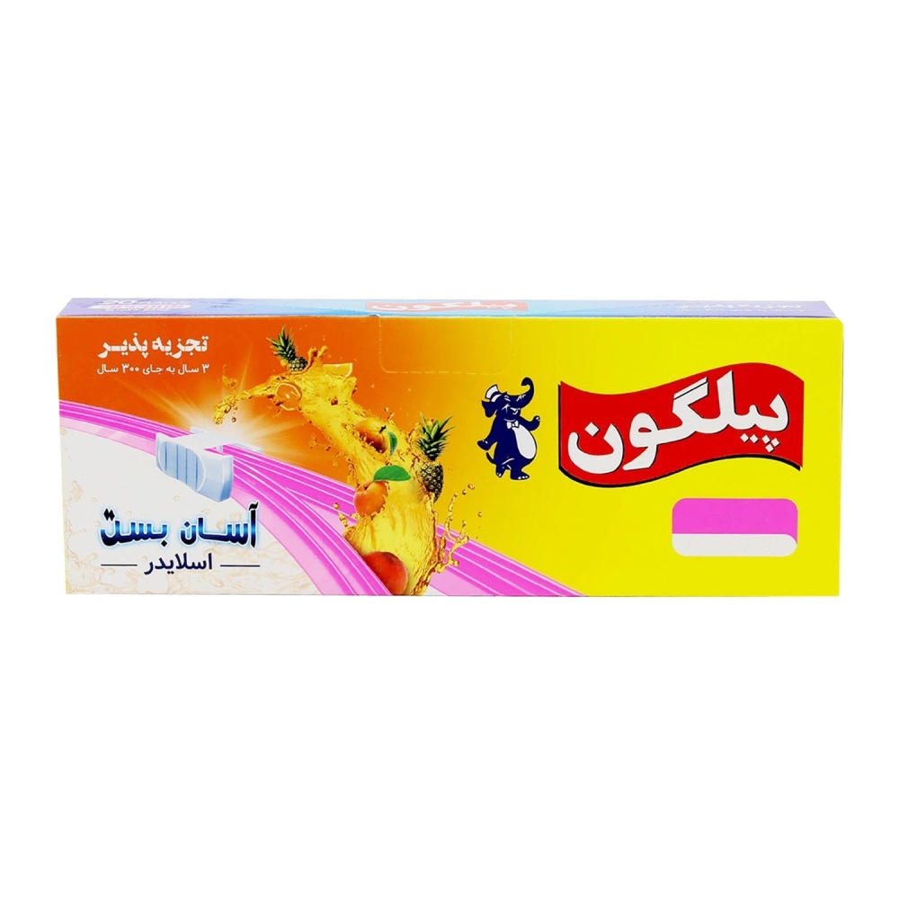 کیسه فریزر زیپدار پیلگون Pilgon سایز 25x30 آسان بست بسته 15 عددی