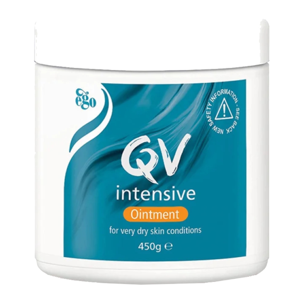 کرم مرطوب کننده و آبرسان پوست QV مدل Intensive مناسب انواع پوست وزن 450 گرم