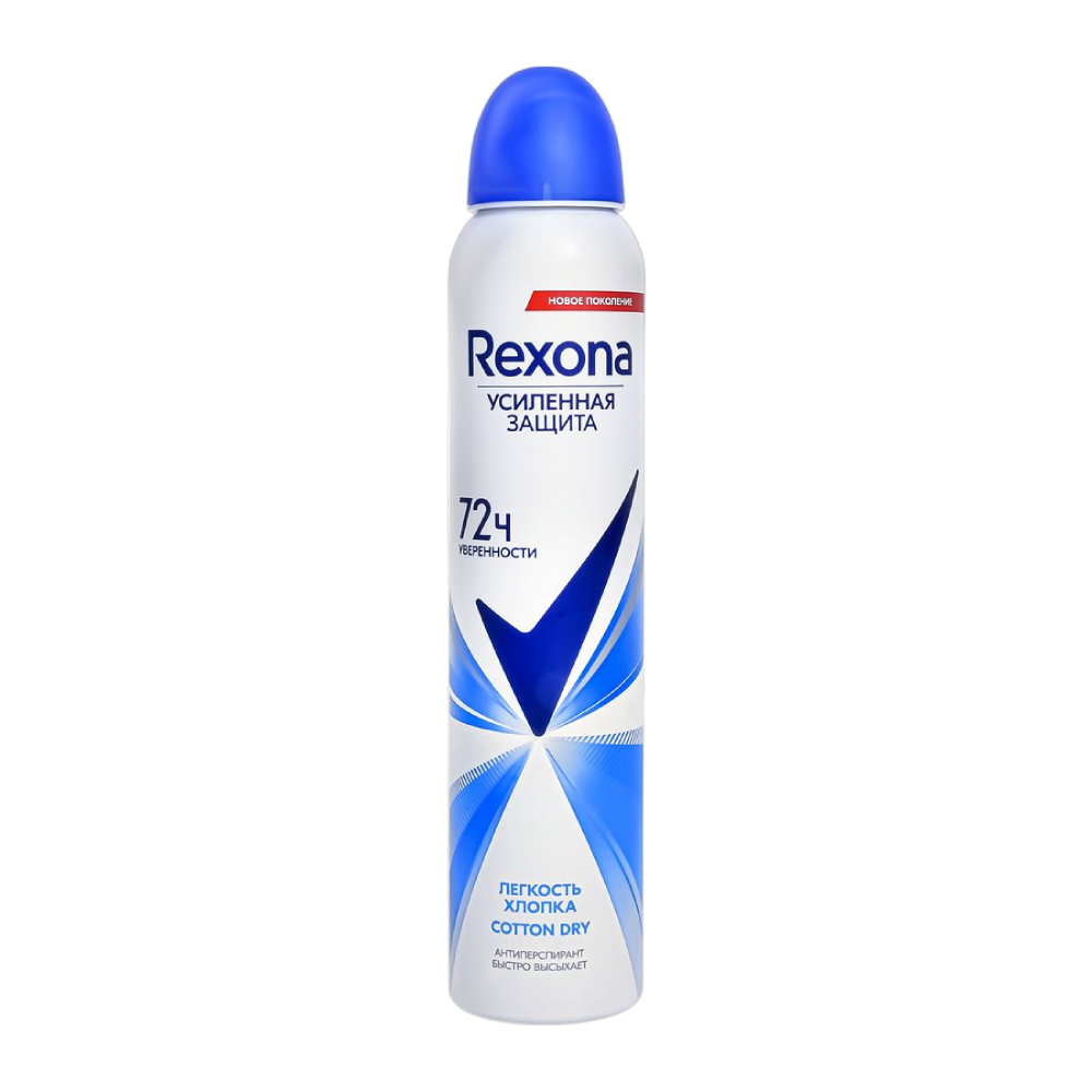 اسپری ضد تعریق زنانه رکسونا Rexona مدل Cotton Dry حجم 200 میل