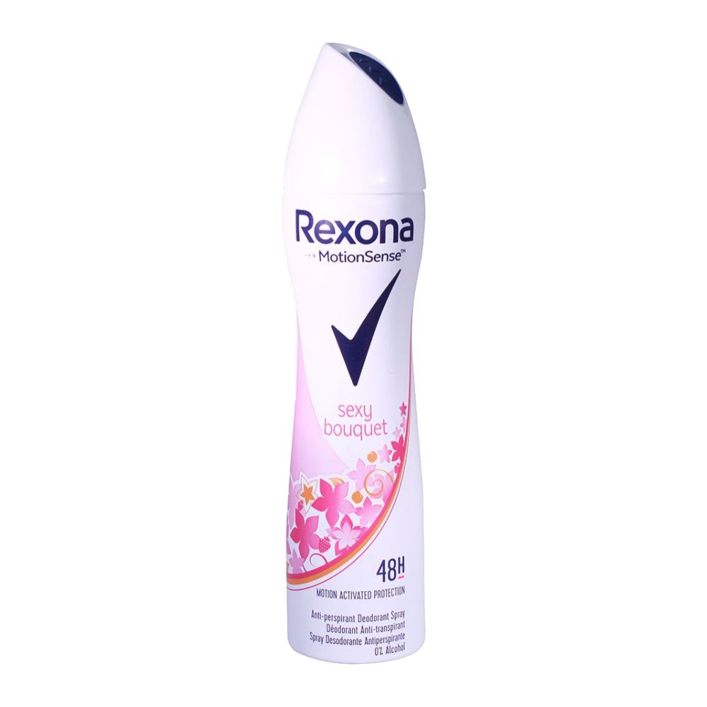 اسپری بدن ضد تعریق رکسونا Rexona سری Motion Sense مدل Sexy Bouquet حجم 200 میل