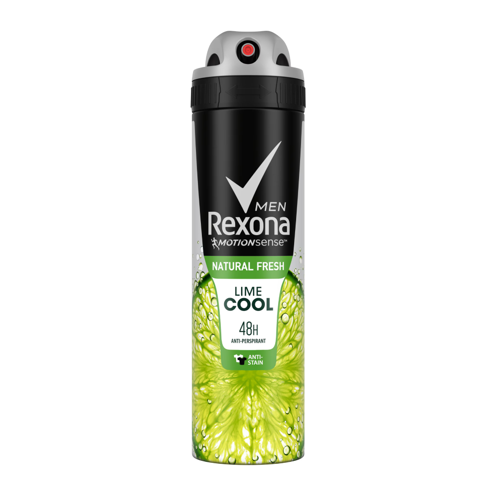 اسپری ضد تعریق مردانه رکسونا Rexona مدل Fresh Lime رایحه لیمو حجم 150 میل