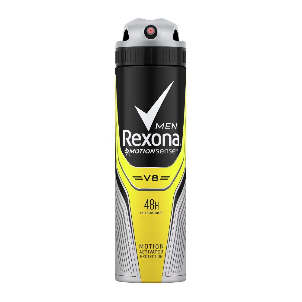 اسپری ضد تعریق مردانه رکسونا Rexona مدل V8 بدون ایجاد حساسیت حجم 150 میل