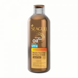 روغن برنزه کننده بدن Seagull مدل SPF4 دارای اکلیل حجم 250 میل