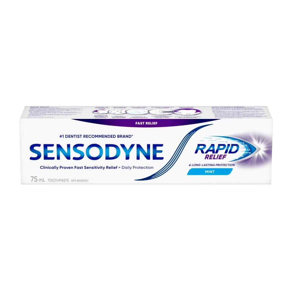 خمیر دندان سنسوداین Sensodyne مدل Rapid Relief Cool Mint حجم 75 میل