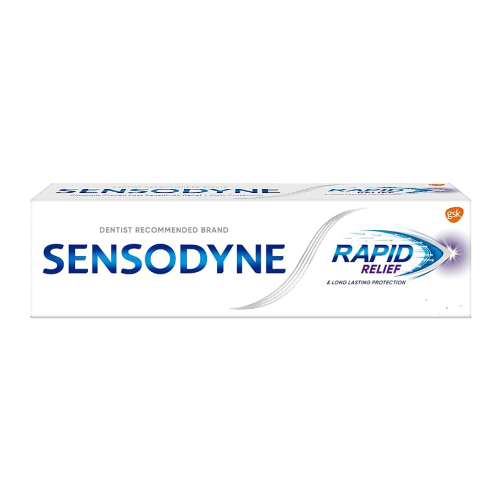 خمیر دندان سنسوداین Sensodyne مدل Rapid Relief Whitening سفید کننده دندان حجم 75 میل