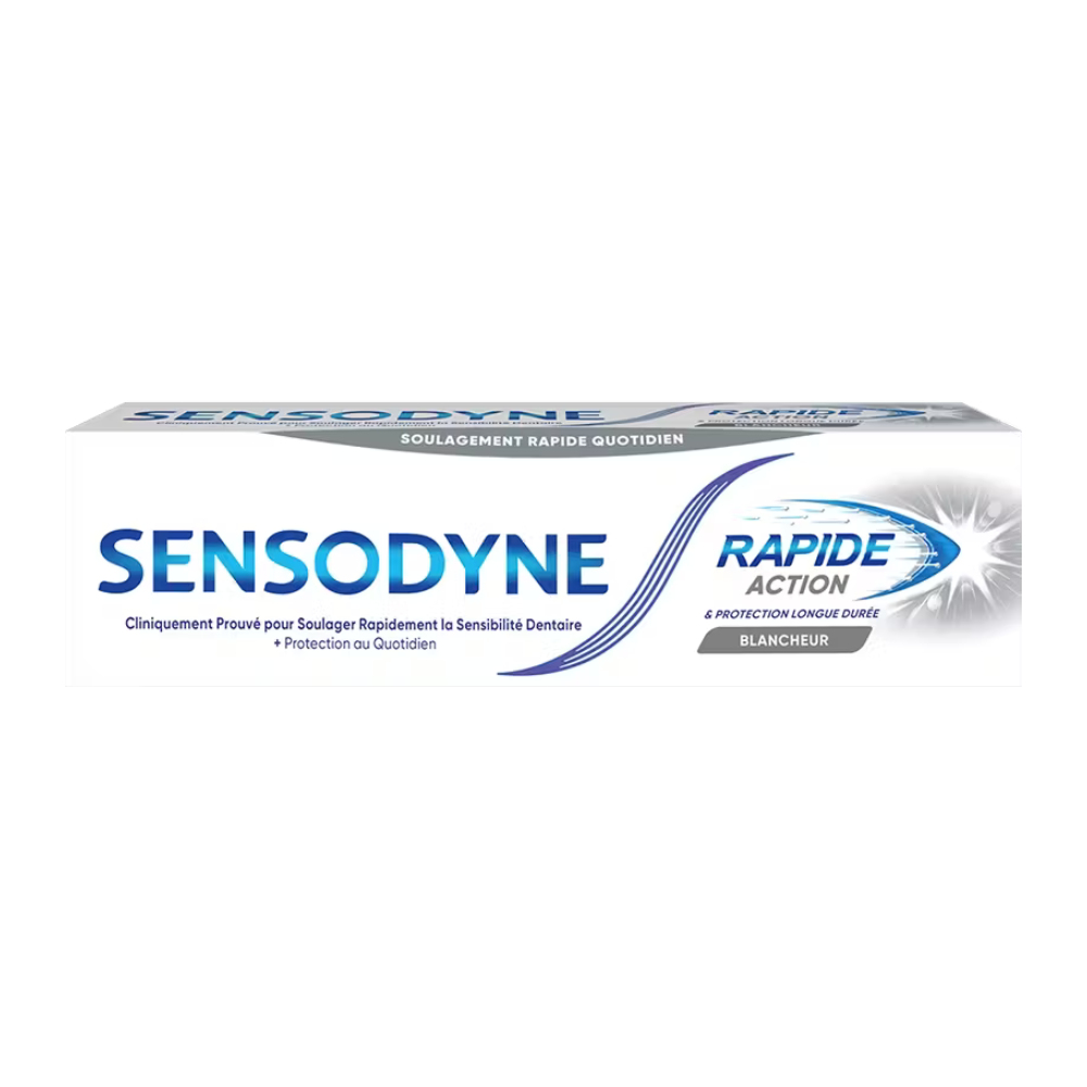 خمیر دندان سنسوداین Sensodyne مدل Rapid Action Blancheur سفید کننده دندان حجم 75 میل