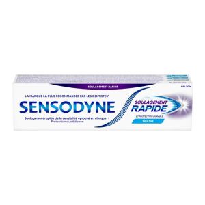خمیر دندان سفید کننده سنسوداین Sensodyne سری Rapide Action مدل Menthe حجم 75 میل