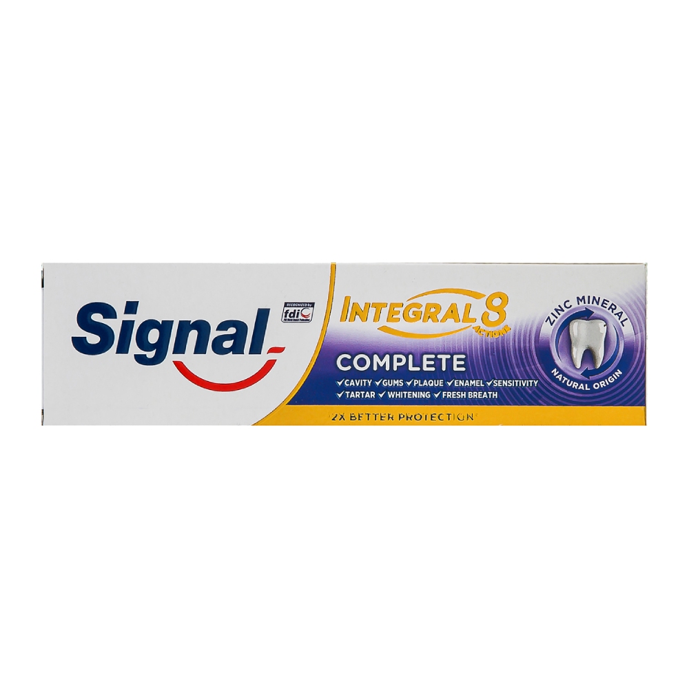 خمیر دندان سیگنال Signal مدل Integral 8 Complete ضد حساسیت حجم 75 میل