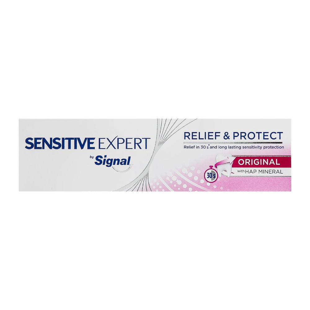 خمیر دندان سیگنال Signal سری Sensitive Expert مدل Original ترمیم کننده مینای دندان وزن 100 گرم