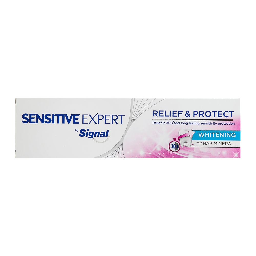 خمیر دندان سیگنال Signal سری Sensitive Expert مدل Whitening سفید کننده وزن 100 گرم