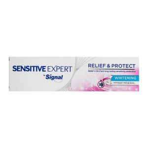 خمیر دندان سیگنال Signal سری Sensitive Expert مدل Whitening سفید کننده وزن 100 گرم