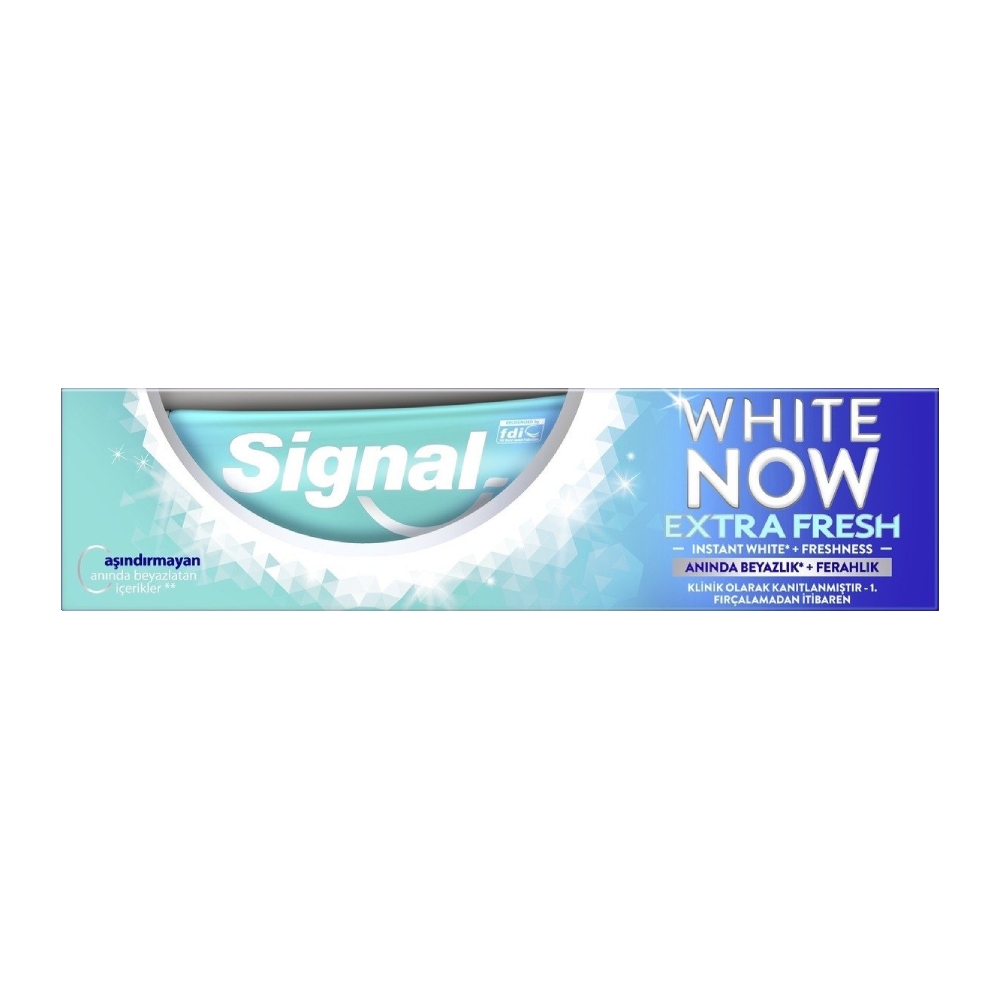 خمیر دندان سفید کننده سیگنال Signal سری White Now مدل Extra Fresh حجم 75 میل