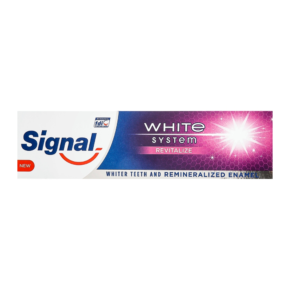 خمیر دندان سفید کننده سیگنال Signal مدل White System Revitalize حجم 75 میل