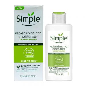 کرم آبرسان صورت سیمپل Simple مدل Replenishing Rich Moisturiser حجم 125 میل