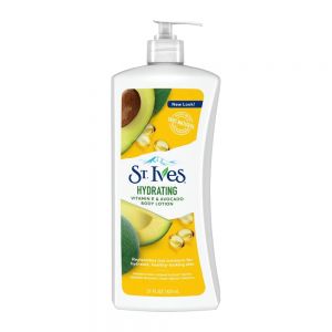 لوسیون بدن ST. Ives مدل Hydrating حاوی عصاره آووکادو و ویتامین E حجم 621 میل