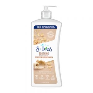 لوسیون بدن ST. Ives مدل Soothing حاوی عصاره جو دو سر و شی باتر حجم 621 میل