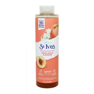 شامپو بدن St. Ives مدل Fresh Peach And Jasmine حاوی عصاره هلو و یاسمن حجم 650 میل