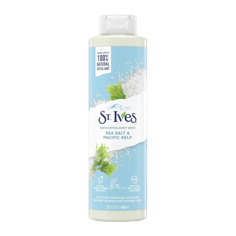 شامپو بدن St. Ives مدل Sea Salt And Pacifc Kelp حاوی نمک دریایی حجم 650 میل