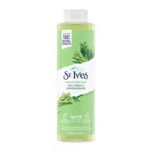 شامپو بدن St. Ives مدل Tea Tree And Lemon Grass حاوی عصاره درخت چای و علف لیمو حجم 650 میل