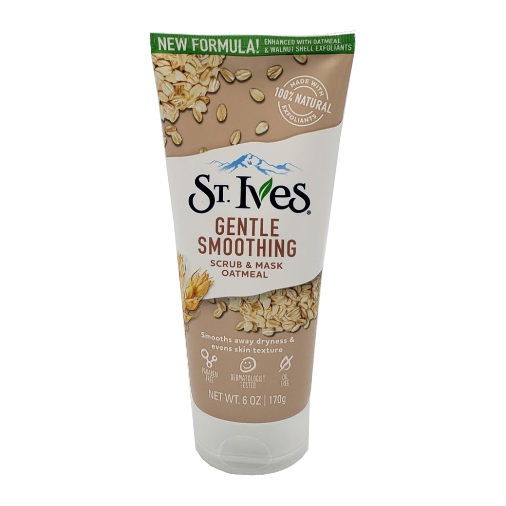 اسکراب و ماسک صورت St. Ives مدل Oatmeal عصاره جو دو سر وزن 170 گرم