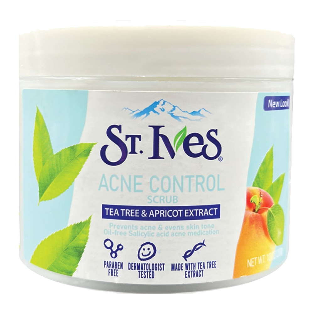 اسکراب ضد جوش و لک St. Ives مدل Tea Tree And Apricot حجم 283 گرم