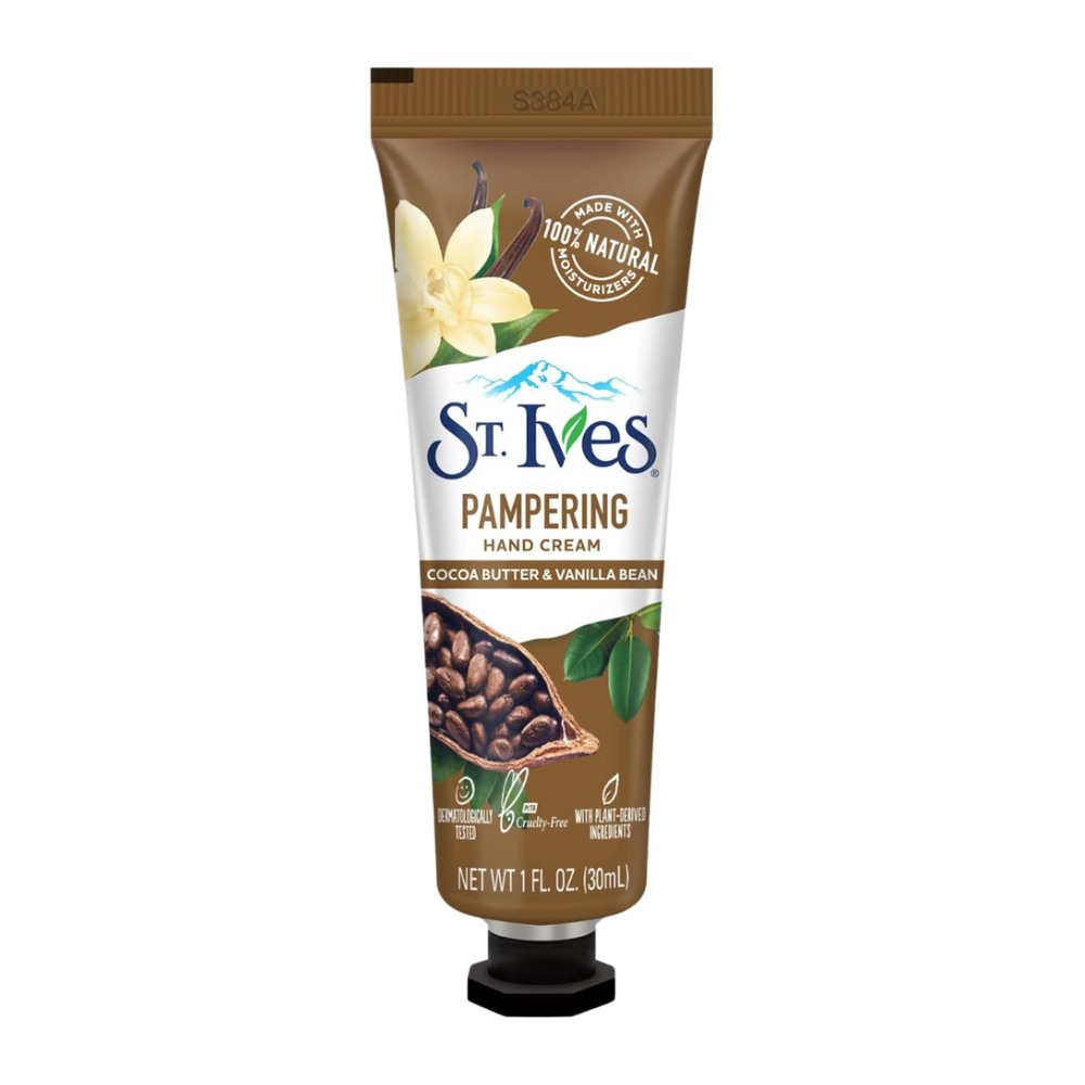 کرم دست St. Ives مدل Pampering حاوی عصاره وانیل و کره کاکائو حجم 30 میل