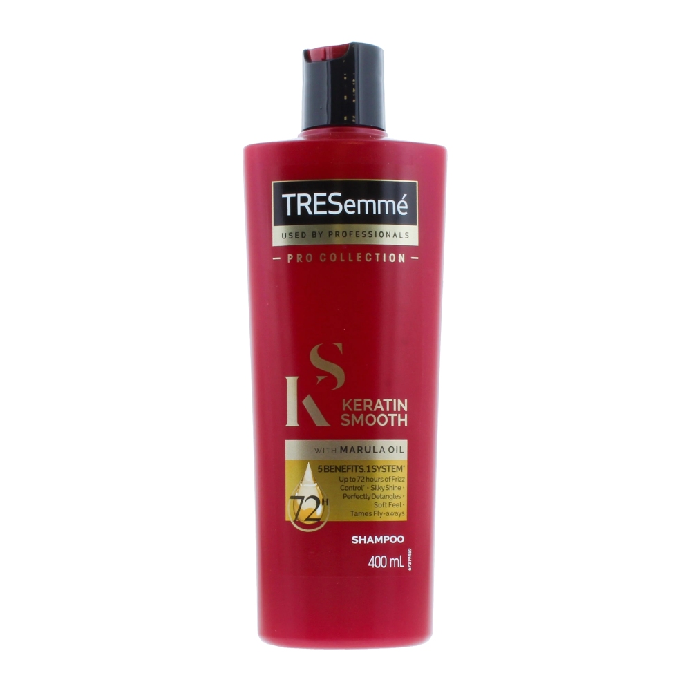 شامپو موی سر ترزمی TRESemme مدل Keratin Smooth حاوی روغن مارولا حجم 400 میل