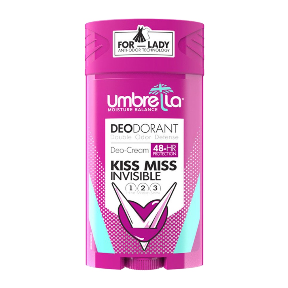 استیک ضد تعریق زنانه Umbrella مدل Kiss Miss Invisible حجم 90 میل