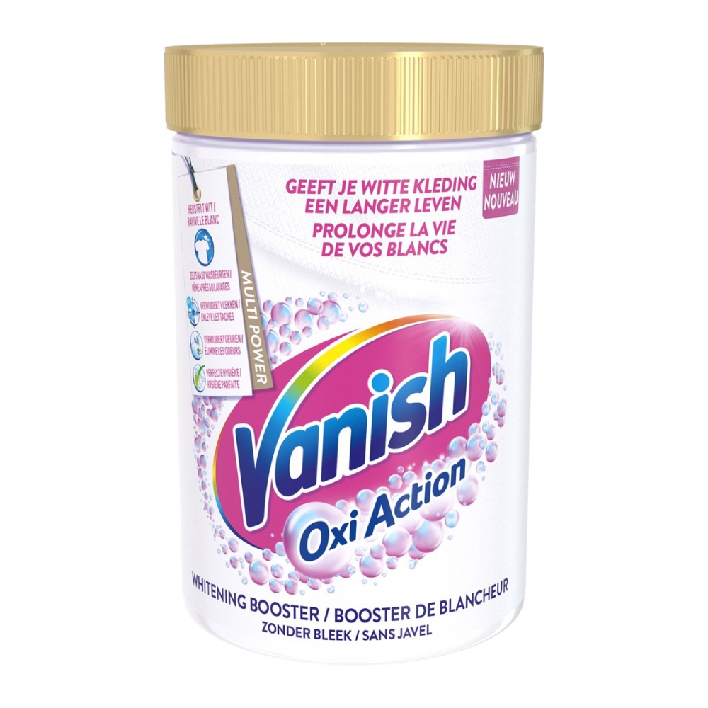 پودر لکه بر لباس سفید ونیش Vanish مدل Oxi Action وزن 710 گرم