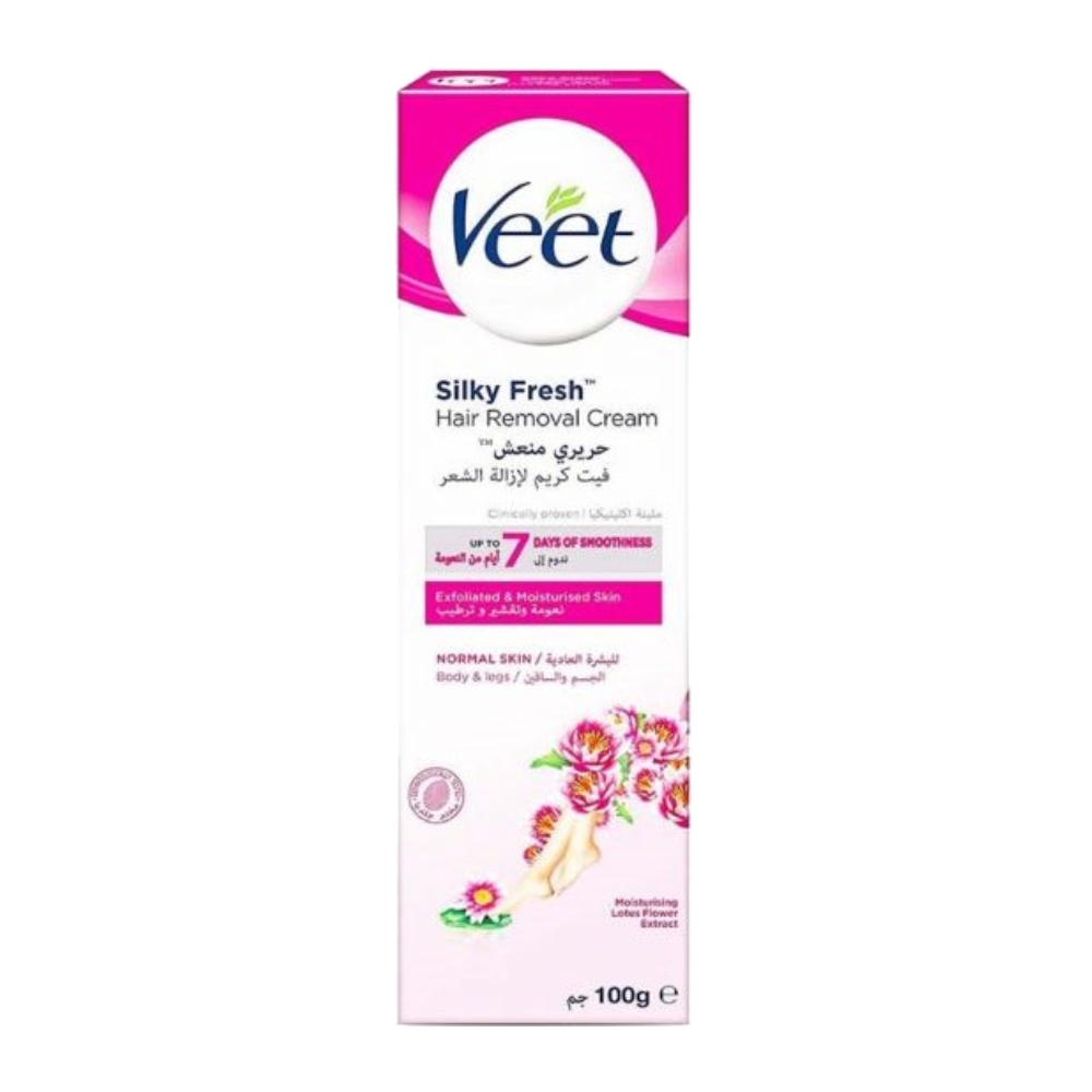 کرم موبر Veet مدل Silky Fresh مناسب پوست های معمولی وزن 100 گرم