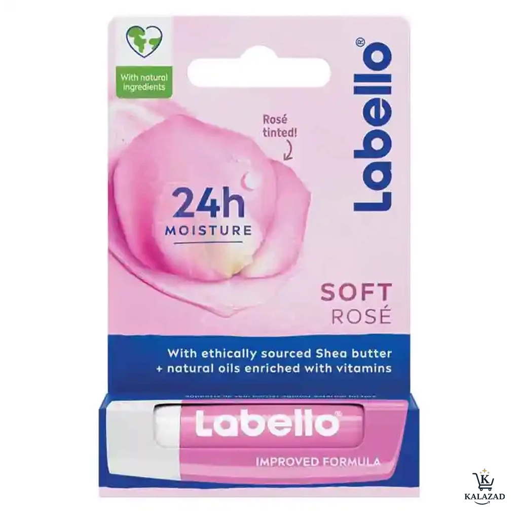 بالم لب گل رز لابلو Labello مدل سافت رز Soft Rose